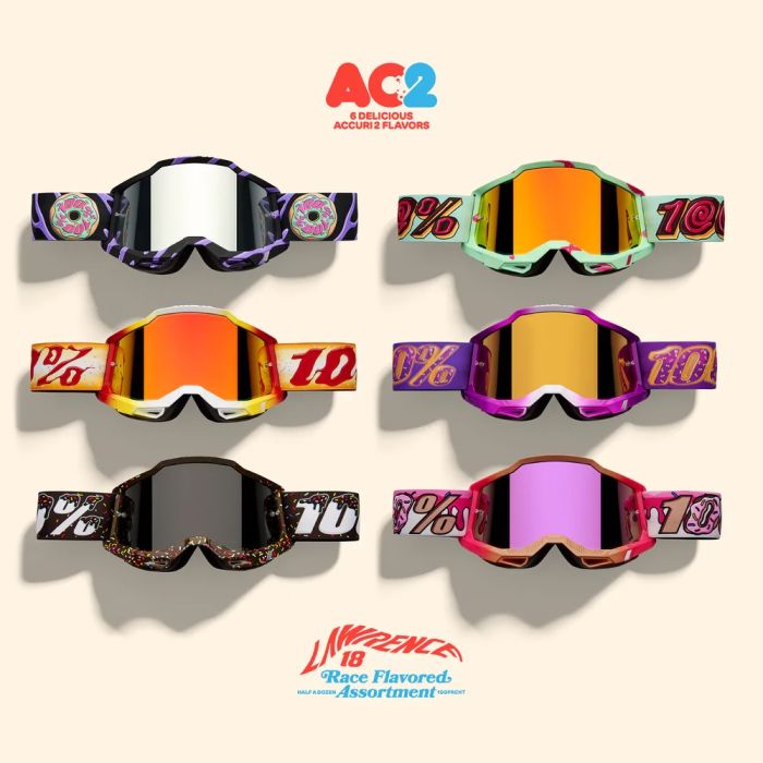 100 Percent Accuri 2 Donut Goggle 6-Pack Limited Edition