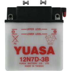 Yuasa 12N7D-3B Conventional Battery (Acid Sold Separately)