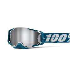 100 Percent Armega Mirror Lens Goggles-Albar Silver