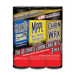 Maxima Chain Wax/Clean Up/MPPL Ultimate Combo Kit (3 pack)