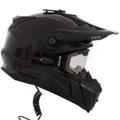 CKX Titan Solid Snow Helmet with Electric Goggles