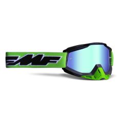 FMF PowerBomb Mirror Lens Goggles-Rocket Lime/Green Mirror
