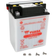 Yuasa Yumicron High Performance Conventional Battery (Acid sold separately) YB14A-A2 