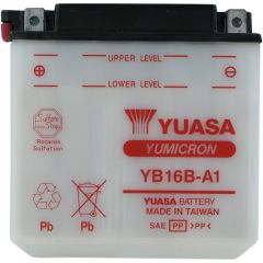 Yuasa Yumicron High Performance Conventional Battery (Acid sold separately) YB16B-A1