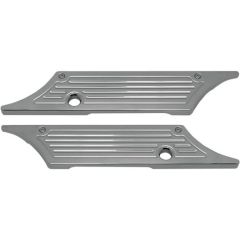 Pro-One Saddlebag Latch Covers - Chrome - Ball-Milled - PO104720