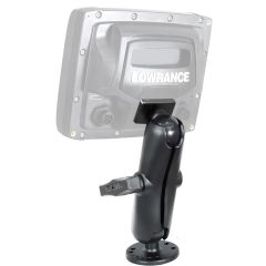 RAM Mounts 1.5" Ball Marine Electronic "RUGGED USE" Mount for Lowrance Elite-5 & Mark-5 Series Fishfinders Kit - RAM-101-LO11
