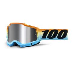 100% Youth Accuri 2 Goggles - Mirrored Lens-Sunset Mirror Silver Flash