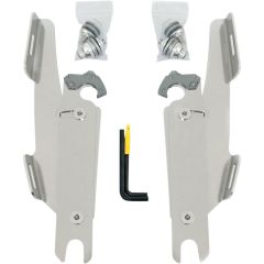Memphis Shades Trigger-Lock Mount Kit for Batwing Fairing/Fats/Slims - Polished - without Lightbar - MEK1951