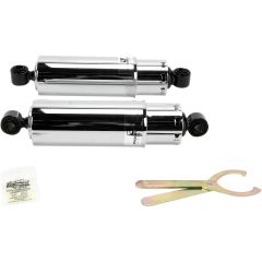 Progressive Suspension 412 Series Shocks 11in. - Chrome - with Covers - 412-4041C
