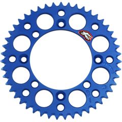 Renthal 420 Ultralight Rear Sprocket Blue - 47T - 121U-420-47GBBU | Yamaha YZ65 2018-2020