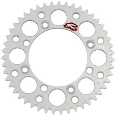 Renthal 420 Ultralight Rear Sprocket Silver - 47T - 121U-420-47GBSI | Yamaha YZ65 2018-2020