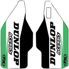 Factory Effex Lower Fork Graphics Kawasaki - White/Green - 19-40166