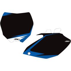 Factory Effex Number Plate Backgrounds Black - 13-64232 | Yamaha YZ450F 2010-2013
