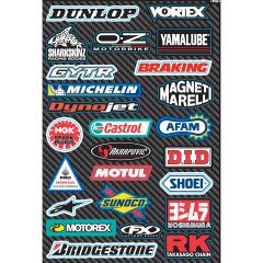 Factory Effex Sticker Sheet - Street Sponsor - 15-68800