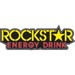 Factory Effex Rockstar Energy Drink 12in. Die-Cut Sticker - Text Logo - 15-94720
