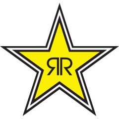 Factory Effex Rockstar Energy Drink 12in. Die-Cut Sticker - Star Logo - 15-94730