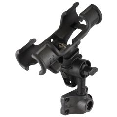 RAM Mounts Light-Speed Holder with 4" Long Spline Post and Bulkhead/Flat Surface Mounting Base Kit - RAP-370-B