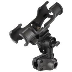 RAM Mounts Light-Speed Holder with 4" Long Spline Post and Bulkhead/Rail/Flat Surface Mounting Base Kit - RAP-370-R