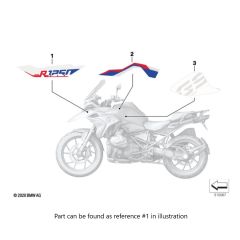 BMW Logotype, Front-Wheel Cover, Left - 2020-2023 BMW R 1250 GS