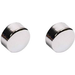Oxford Chrome Heated Grip End Cap - OF697CC