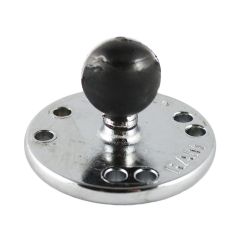 RAM Mounts Chrome Round Base (AMPs), 1" Ball - RAM-B-202CHU