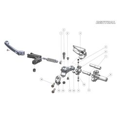 Renthal Rubber Shroud Kit for Gen2 Intellilever Clutch - LV-128-BK