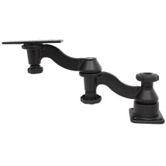RAM Mounts Double Swing Arm with Rectangle Base and Horizontal Mounting Base Kit - RAM-109H-1