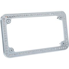 Pro-One License Plate Frame - Clear Crystals - 301150