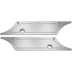 Pro-One Saddlebag Latch Covers - Chrome - Smooth - PO104710