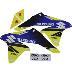 Factory Effex EVO 18 Shroud Graphics Kit - 24-01424 | Suzuki RM-Z250 2010-2018