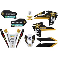 Factory Effex EVO 19 Graphics Kit White/Black/Yellow - 25-09606