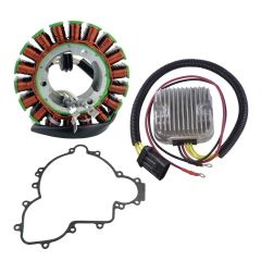Kimpex HD Stator/Mosfet Voltage Regulator/Rectifier & Crankcase Cover Gasket - 225375