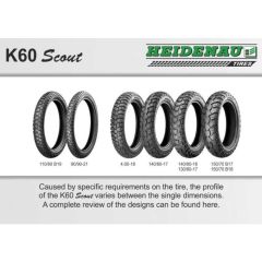 Heidenau K60 Scout Dual Sport Front Tire