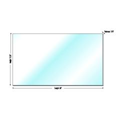 Kimpex Deluxe G.E. Lexan Polycarbonate Windshield Blank - 06-172-24