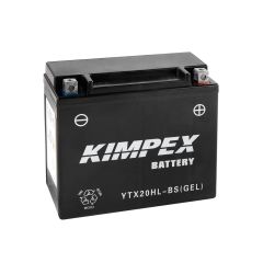 Kimpex Factory Activated Maintenance Free Gel Battery YTX20HL-BS - HTX20H(L)-BS(GEL)