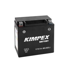 Kimpex Factory Activated Maintenance Free Gel Battery YTX14-BS - HTX14-BS(GEL)