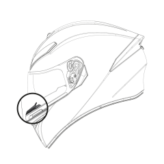 AGV K5 S/K3 SV/K1 Breath Guard