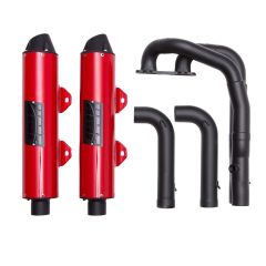 HMF Performance Series Dual Round Full System Exhaust - 035696636692 | Polaris RZR RS1 2018-2019