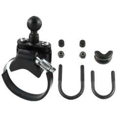 RAM Mounts Rail Base with Zinc Coated U-Bolt, ATV/UTV Strap & 1" Ball for Rails to 3.15" Kit - RAM-B-231Z-2u