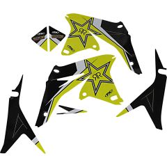 Factory Effex Rockstar Shroud Graphics Kit - 23-14424 | Suzuki RM-Z250 2010-2018