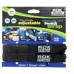 ROK Straps Motorcycle/ATV Adjustable Stretch Straps - Heavy Duty - 1" x 60"