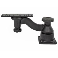 RAM Mounts Single Swing Arm with Rectangle Base and Horizontal Mounting Base Kit - RAM-109H
