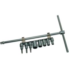 CruzTOOLS SLIDING T-DRIVER W/ 8 PC SOCKET - TSDS38