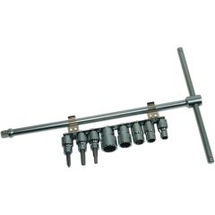 CruzTools Sliding T-Driver with 8-Piece Socket Set - TSDS38