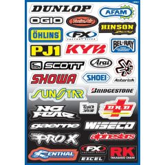 Factory Effex Sponsor Kit A Sticker Sheet
