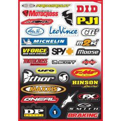 Factory Effex Sponsor Kit B Sticker Sheet