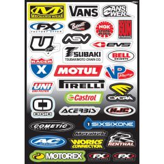 Factory Effex Sponsor Kit C Sticker Sheet