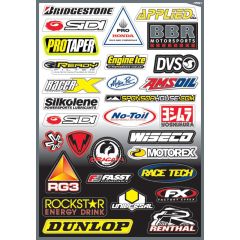 Factory Effex Sponsor Kit D Sticker Sheet