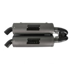 HMF Titan XL Series Round Dual Slip-On Exhaust - 735605638795