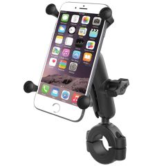 RAM Mounts Torque Handlebar/Rail Base with 1" Ball, Standard Arm and X-Grip Large Phone Holder Kit - RAM-B-408-112-15-UN10U